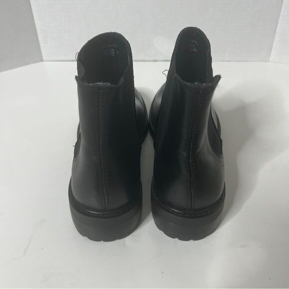 Steve Madden Women's Leopold Black Leather Chelsea Boot size 8.5 - Picture 6 of 9